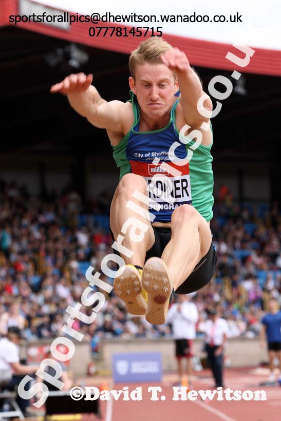 Mens long jump, British Championships, Birmingham. Photo: David T. Hewitson/Sports for All Pics